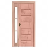 Porta de Madeira Maciça PE33 FR305 Para Vidro Lateral de Eucalipto Batentes de 12 CM Linha Gold Esel Esquadrias