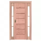 Porta de Madeira Maciça PE33 FR306 Com Batente Duplo de 12 CM Linha Gold de Eucalipto Esel Esquadrias