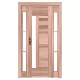 Porta de Madeira Maciça PE34 Com Batente Duplo de 12 CM Linha Gold de Eucalipto Esel Esquadrias