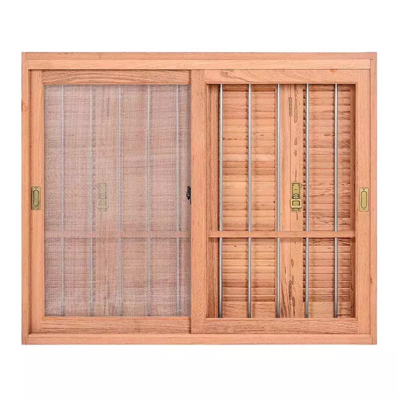 Janela de Madeira Vitro de Correr Panorâmico Com Veneziana Pantográf - 0