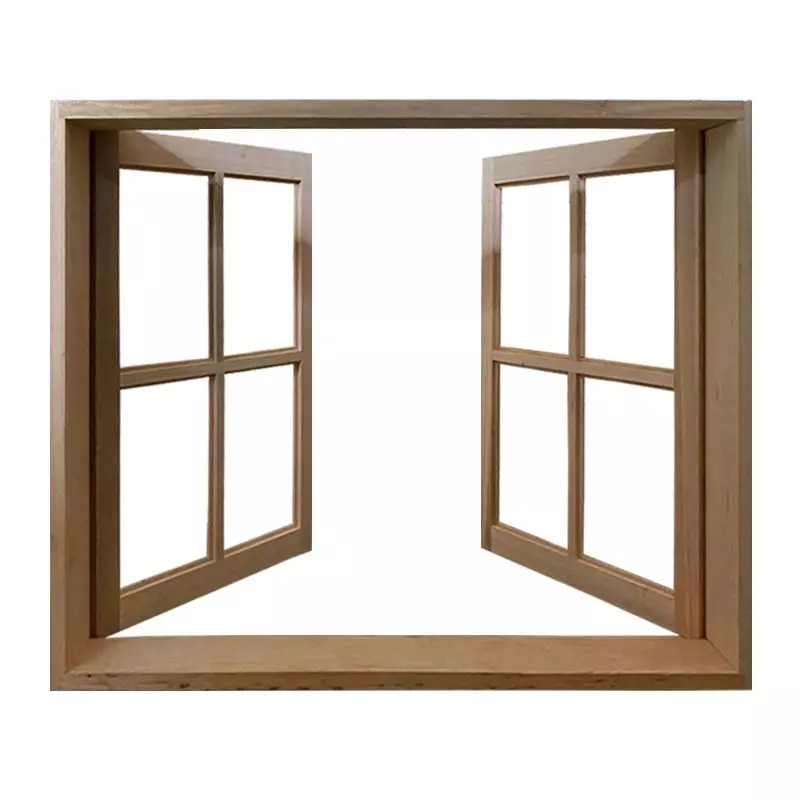Janela de Madeira Vitro de Abrir Reto Padrão Cedro Batentes de 14 CM - - 4