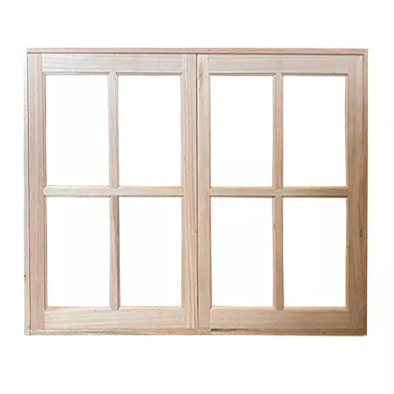 Janela de Madeira Vitro de Abrir Reto Padrão Cedro Batentes de 14 CM - 2