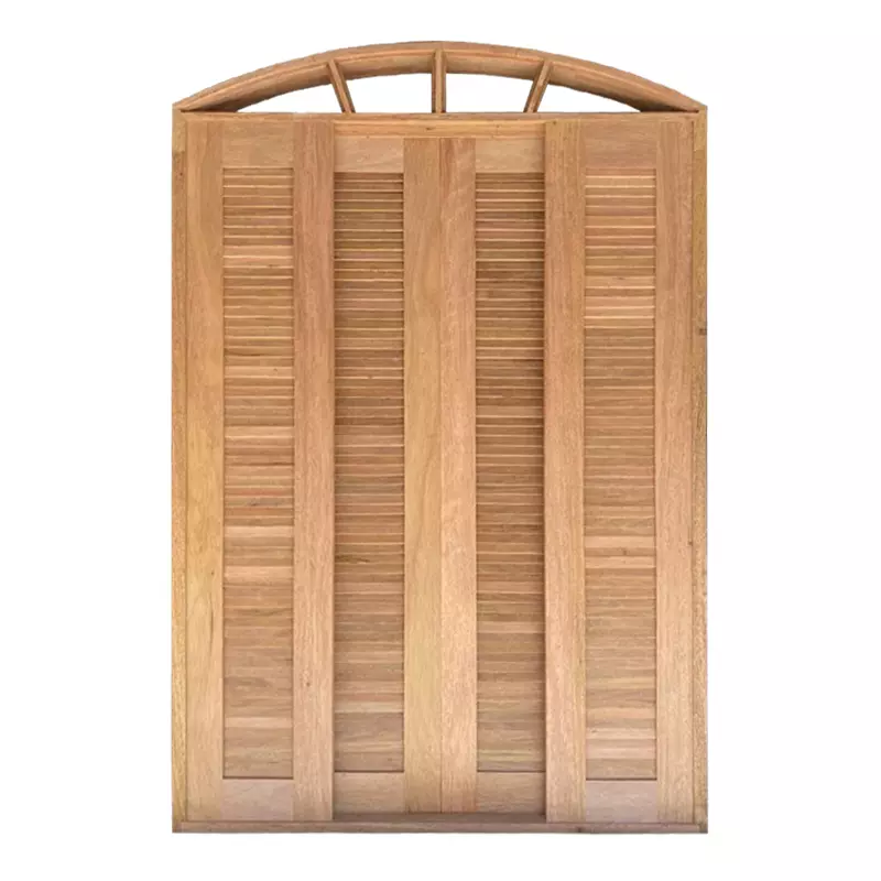 Porta Balcão de Correr de Madeira Cedro Arana Veneziana em Arco Baten - 5
