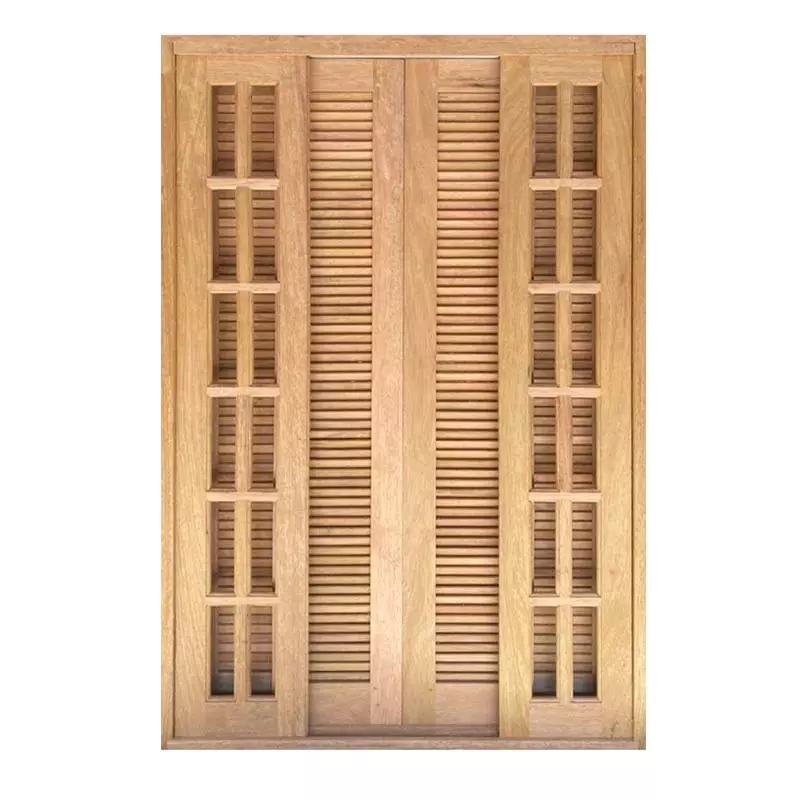 Porta Balcão de Correr de Madeira Cedro Arana Veneziana Reto Batentes de 14 CM Esquadrias Longo