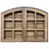 Janela de Abrir / Abrir em Arco de Madeira Itaúba Batentes de 14 CM Esquadrias Longo