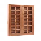 Janela de Abrir / Abrir Reto de Madeira Itaúba Batentes de 14 CM Esquadrias Longo