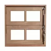 Janela de Madeira Vitro Basculante Reto de Cedro Arana Batentes de 14 CM Esquadrias Longo