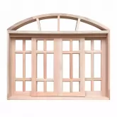 Janela de Madeira Vitro de Correr Grécia Em Arco Padrão Cedro Batentes de 14 CM Esquadrias Longo