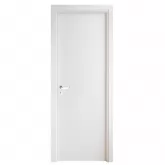 Kit Porta Pronta Semi-Oca Branco Esmaltado UV Batente Regulável de 15 até CM com Fechadura Externa e Guarnição Fabriportas