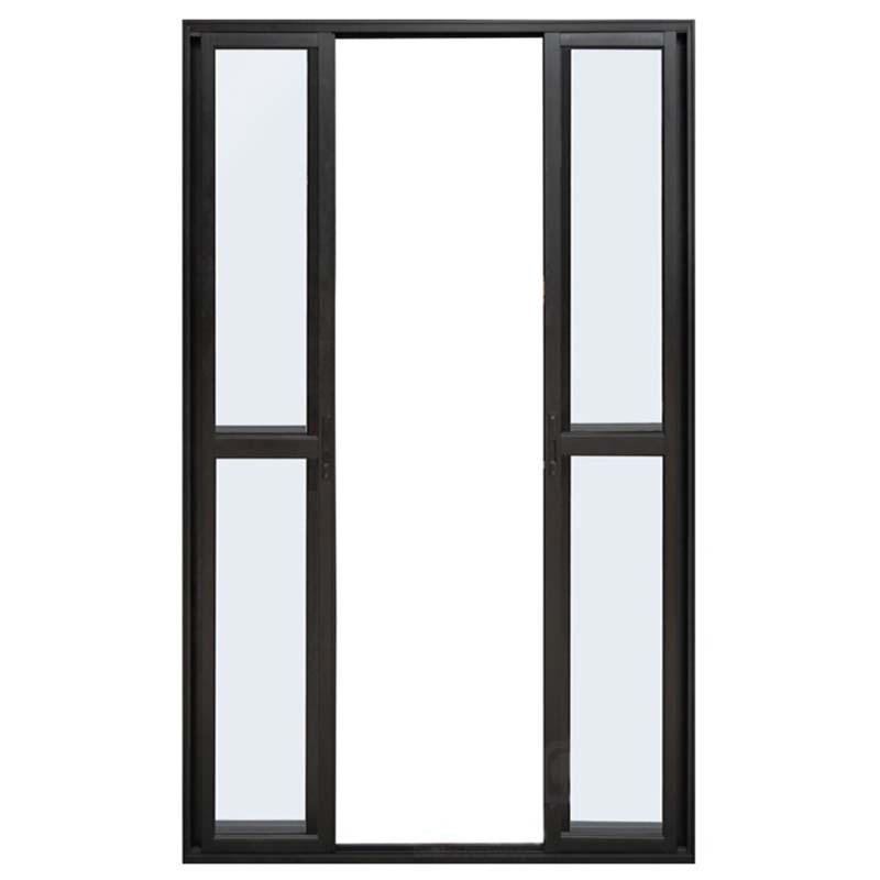 Porta de Sacada de Correr de Alumínio Preto 4 Folhas Hale Esquadrias - 1
