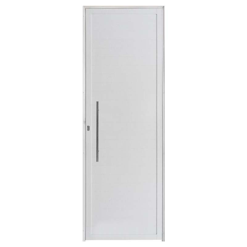 Porta Lambril de Alumínio Branco Com Puxador Hale Esquadrias - 0
