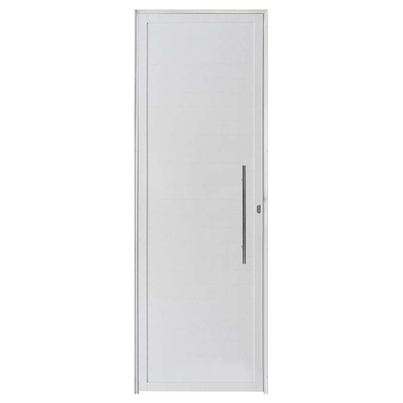 Porta Lambril de Alumínio Branco Com Puxador Hale Esquadrias - 1