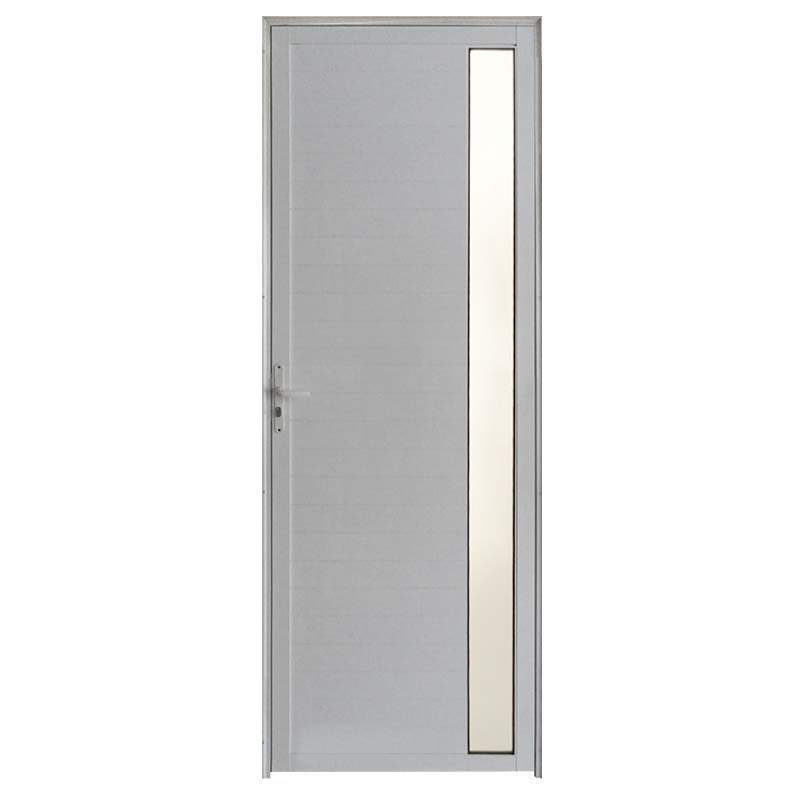 Porta Lambril de Alumínio Branco com Visor Hale Esquadrias - 0