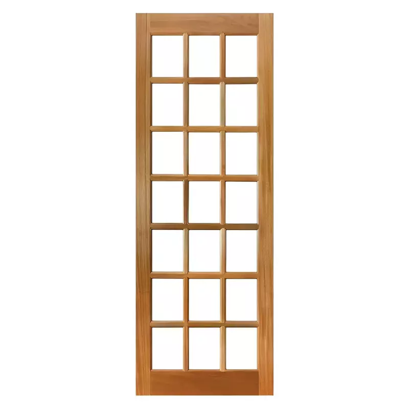 Folha de Porta de Madeira Maciça AD para Vidros de Tauari Mapaf - 0
