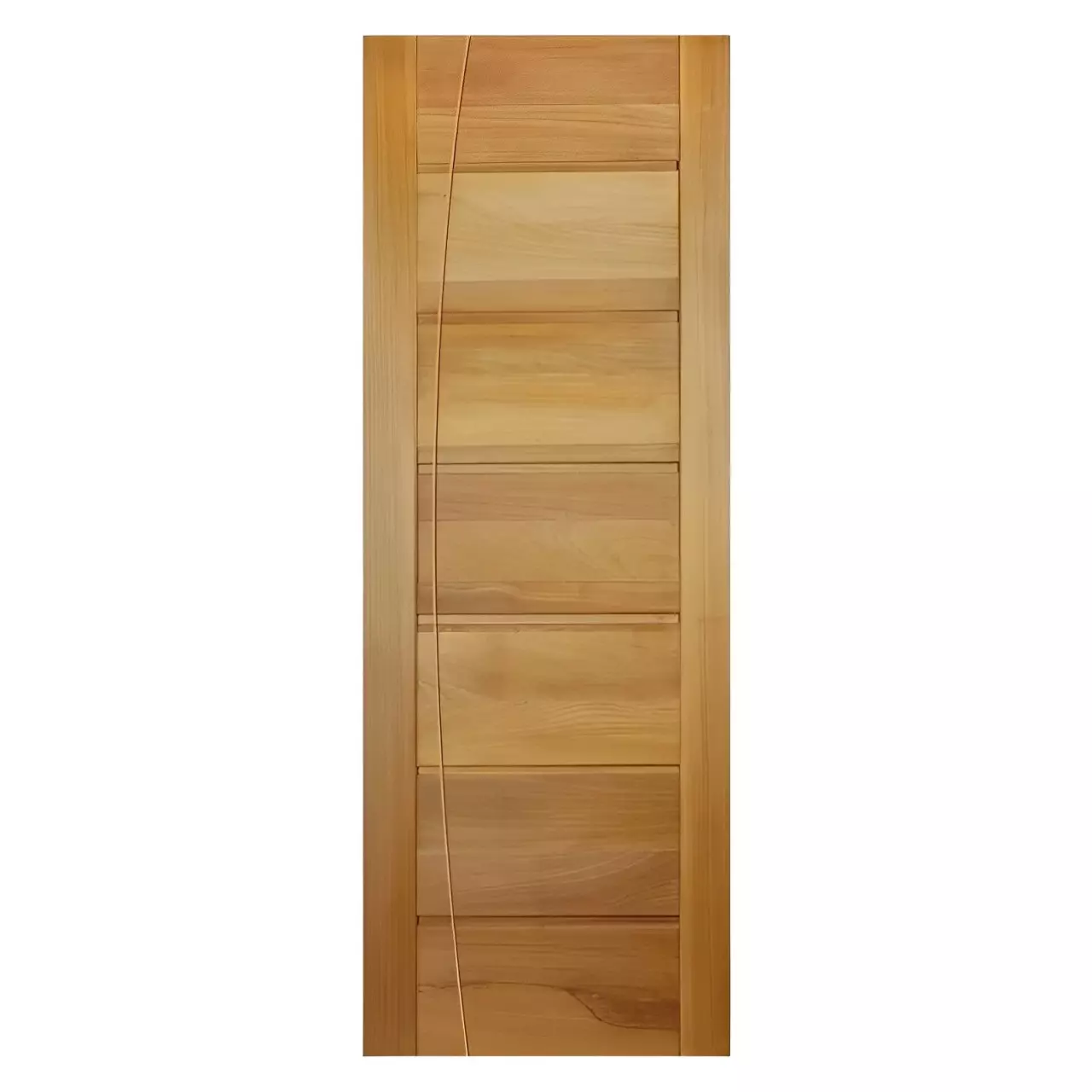 Folha de Porta de Madeira Maciça BBB Frisada de Tauari Mapaf - 0