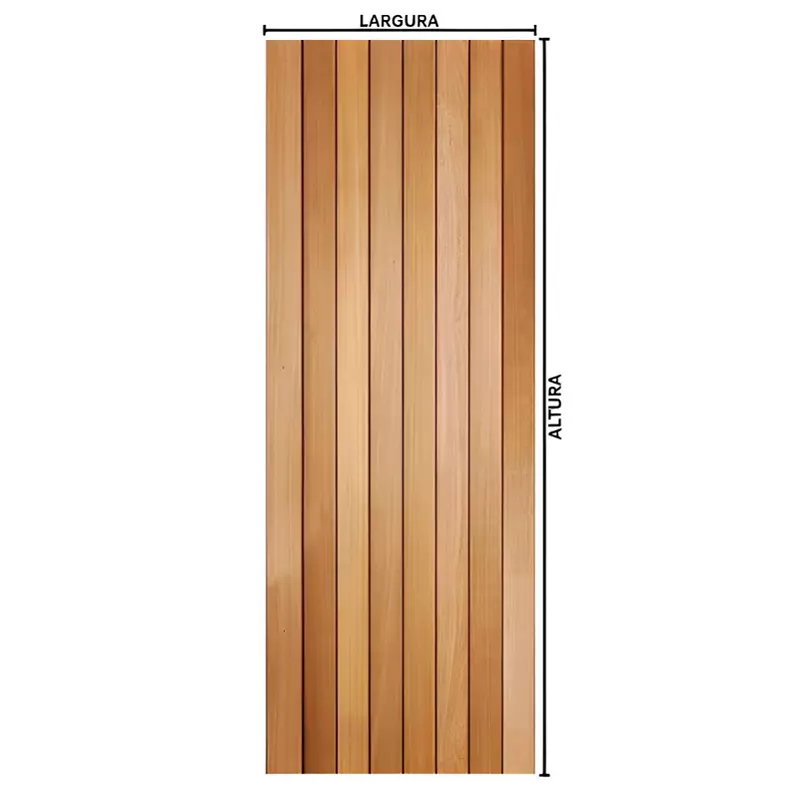 Folha de Porta de Madeira Maciça Mexicana de Tauari Mapaf - 1