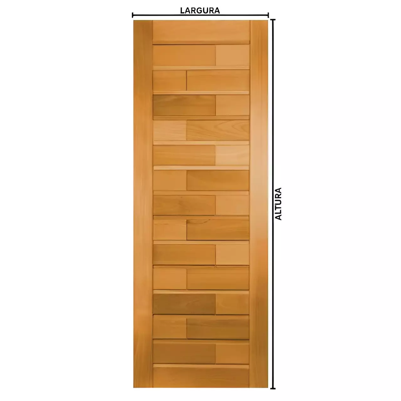 Folha de Porta de Madeira Maciça Roma de Tauari Mapaf - 1