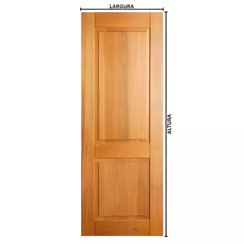 Folha de Porta de Madeira Maciça Zoan de Tauari Mapaf - 1