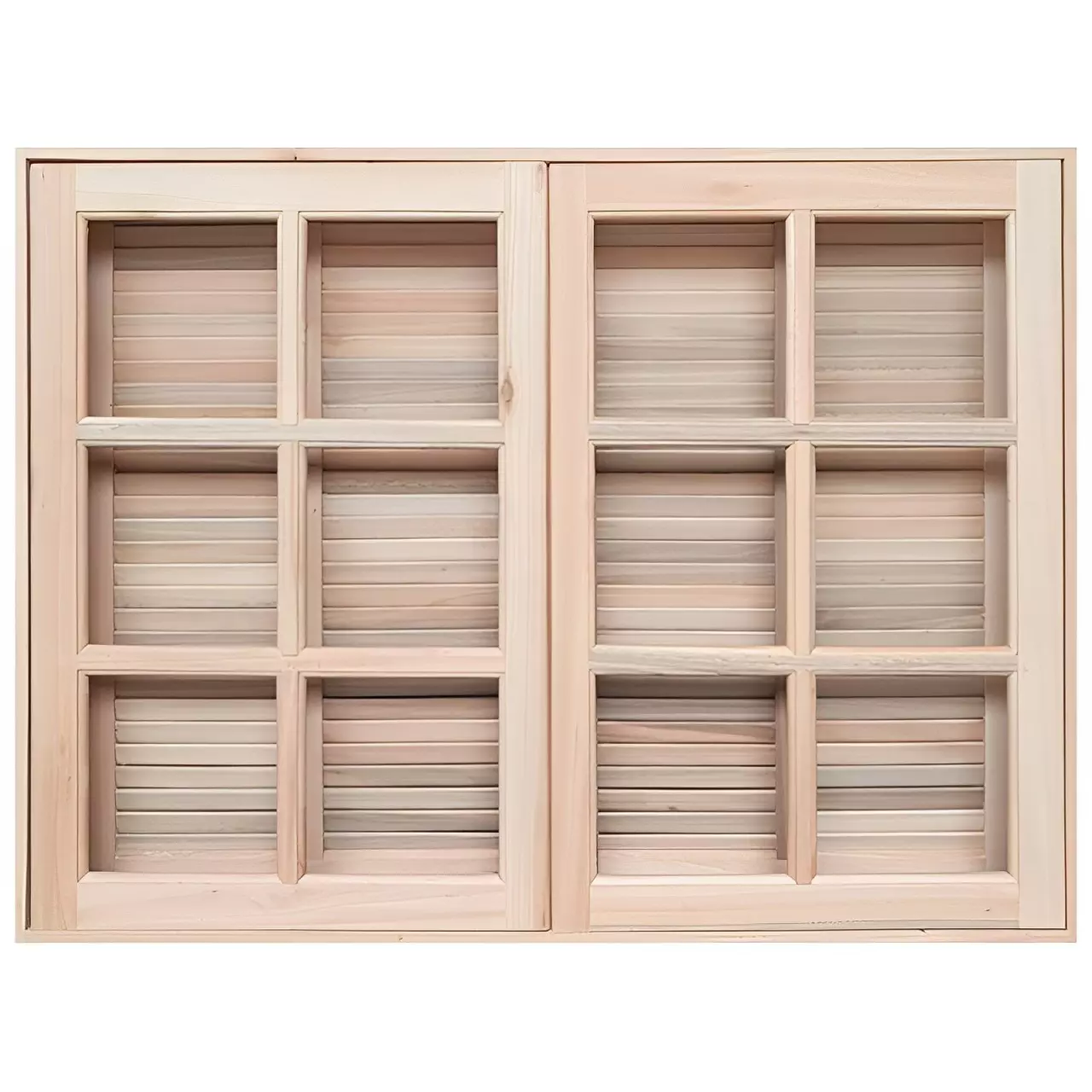 Janela de Abrir / Abrir Reto de Madeira Eucalipto Batentes de 14 CM Li - 0