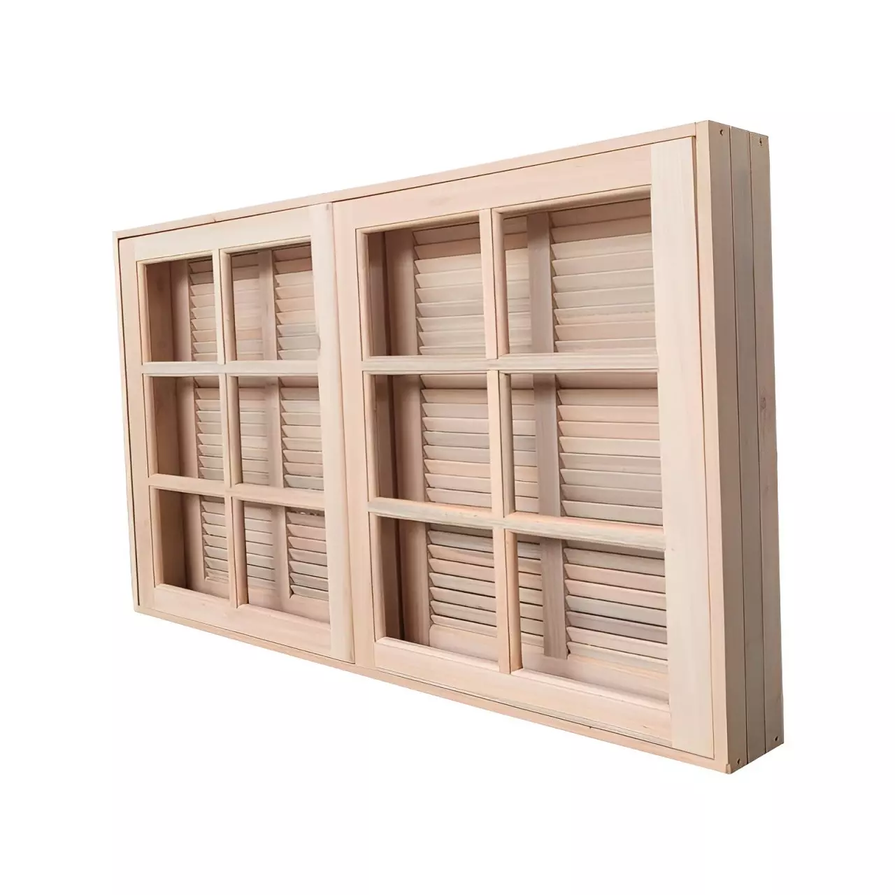 Janela de Abrir / Abrir Reto de Madeira Eucalipto Batentes de 14 CM Li - 3