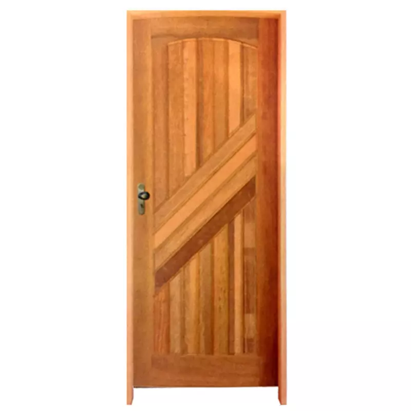 Porta de Madeira Maciça Barcelona Batentes de 14 CM Rodam Itaúba - 2 - 0