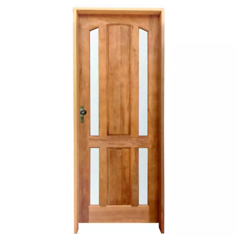 Porta de Madeira Maciça Elite Batentes de 14 CM Rodam Itaúba - 2.10 - 0