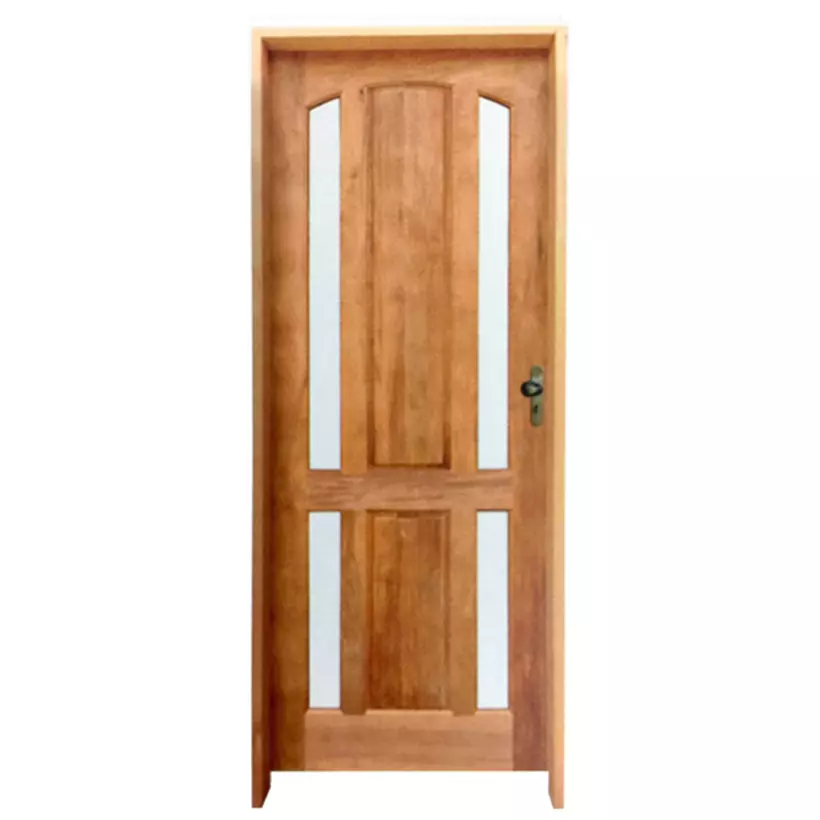 Porta de Madeira Maciça Elite Batentes de 14 CM Rodam Itaúba - 2.10 - 1