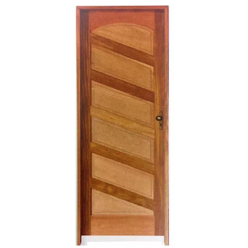 Porta de Madeira Maciça Mirabela Batentes de 11 CM Rodam Mista - 2.10 - 1