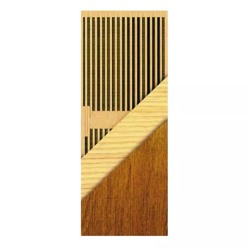 Porta de Madeira Semi-Oca Concept 11 Batentes de 14 CM Rodam Padrão I - 2