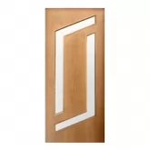 Folha de Porta de Madeira Semi-Oca 2 L Vazados Rodam Imbuia - 2.10 (A) X 0.82 (L)