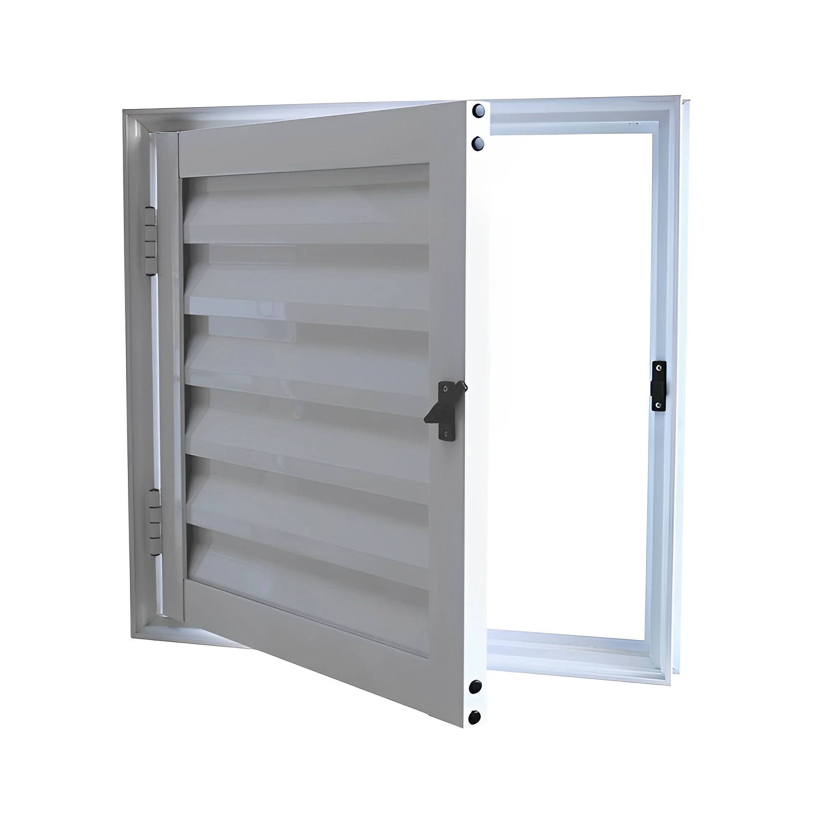 Alçapão Ventilado de Alumínio Branco CMC Esquadrias Linha Modular - 0. - 1