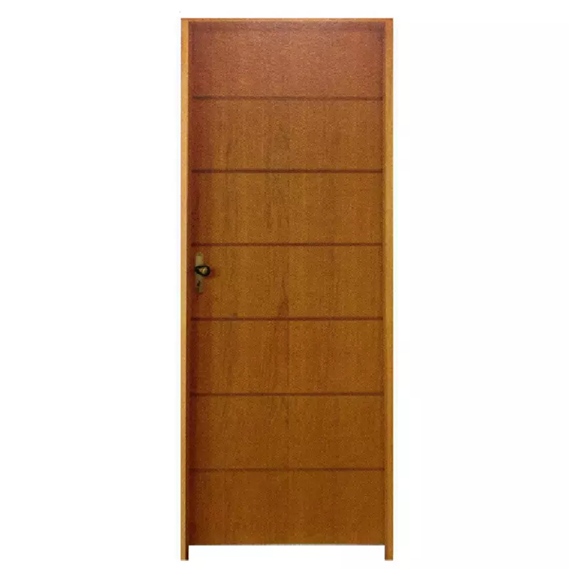 Porta de Madeira Semi-Oca Belíssima 2 Batentes de 14 CM Rodam Padrão I - 0