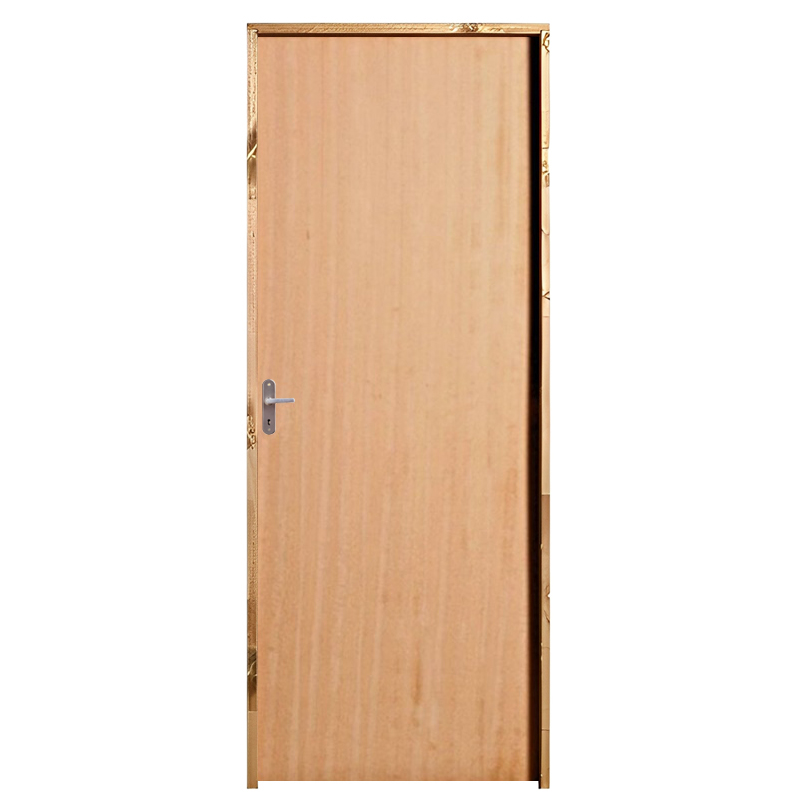 Porta de Madeira Semi-Oca Padrão Angelim Lisa Batentes de 11 CM Eco F - 0