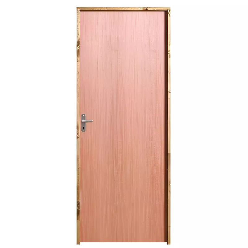 Porta de Madeira Semi-Oca Padrão Curupixá Lisa Batentes de 11 CM Eco - 0