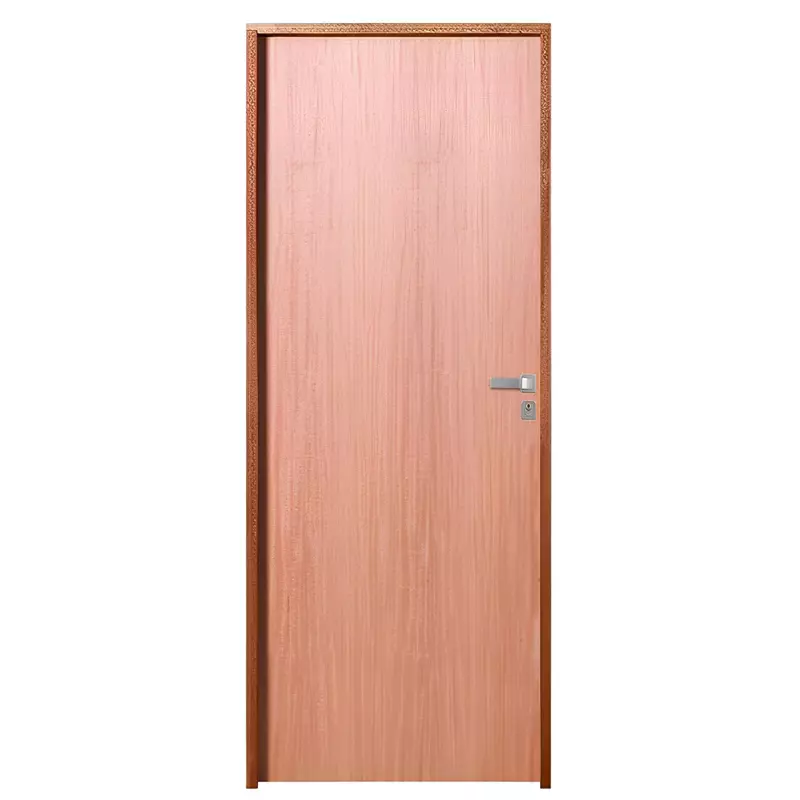 Porta de Madeira Semi-Oca Padrão Curupixá Lisa Batentes de 11 CM Eco - 1