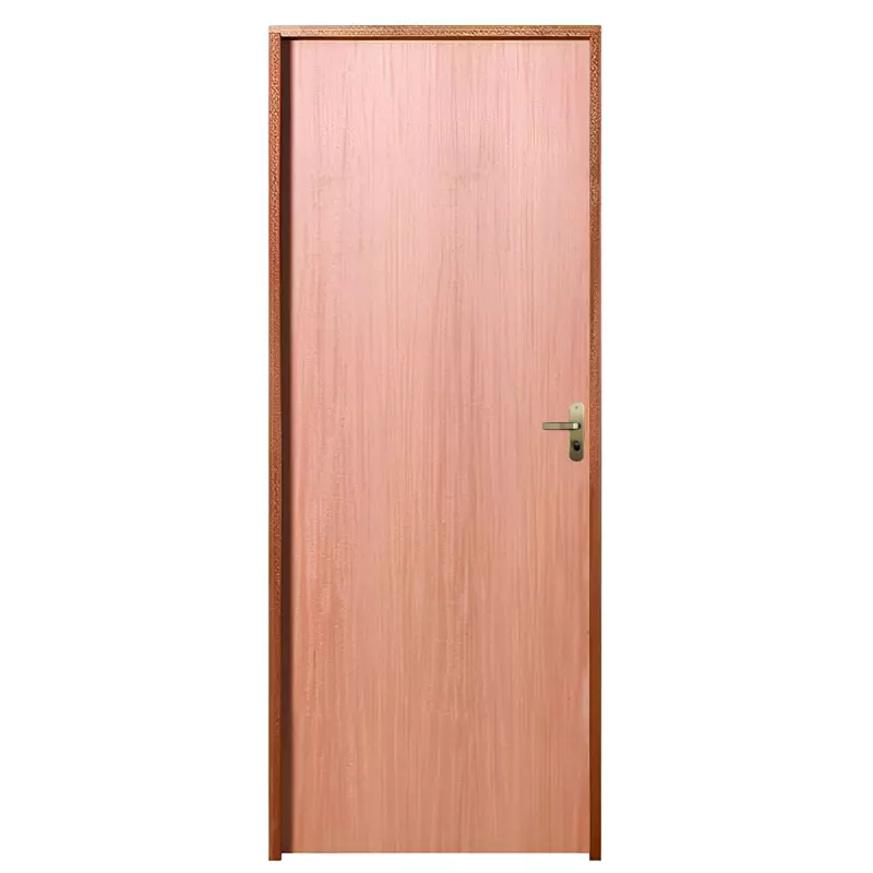 Porta de Madeira Semi-Oca Padrão Curupixá Lisa Batentes de 11 CM Mis - 1