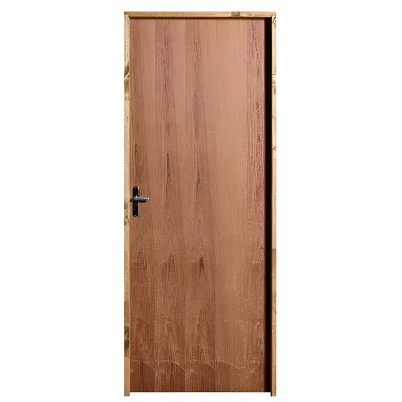 Porta de Madeira Semi-Oca Padrão Imbuia Lisa Batentes de 11 CM Eco Un - 0