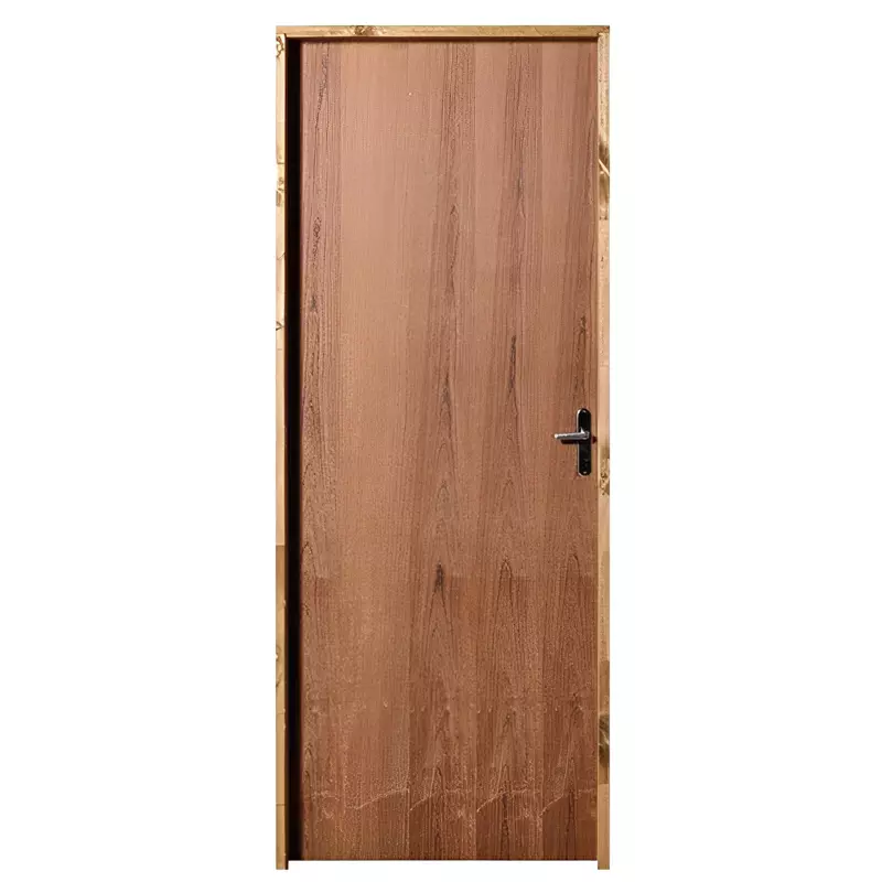 Porta de Madeira Semi-Oca Padrão Imbuia Lisa Batentes de 11 CM Eco Un - 1