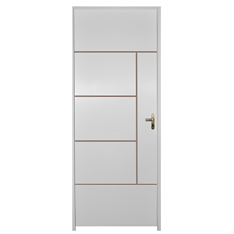 Porta de Madeira Semi-Oca Primer Atenas Frisada Batentes de 11 CM Eco - 0