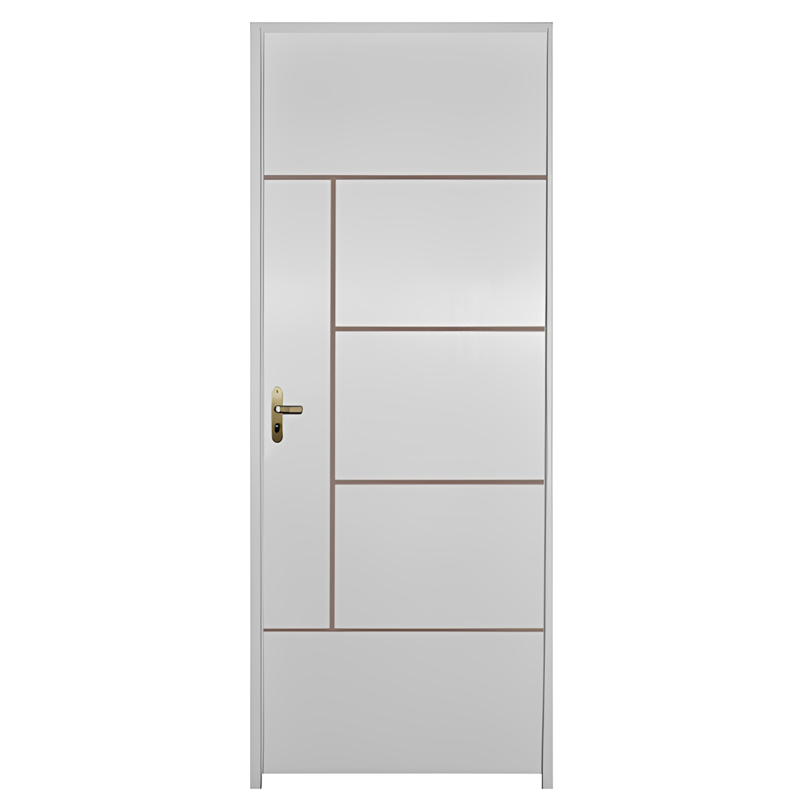 Porta de Madeira Semi-Oca Primer Atenas Frisada Batentes de 11 CM Eco - 1