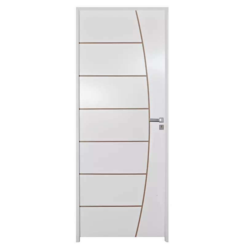 Porta de Madeira Semi-Oca Primer Belíssima Frisada Batentes de 11 CM - 1