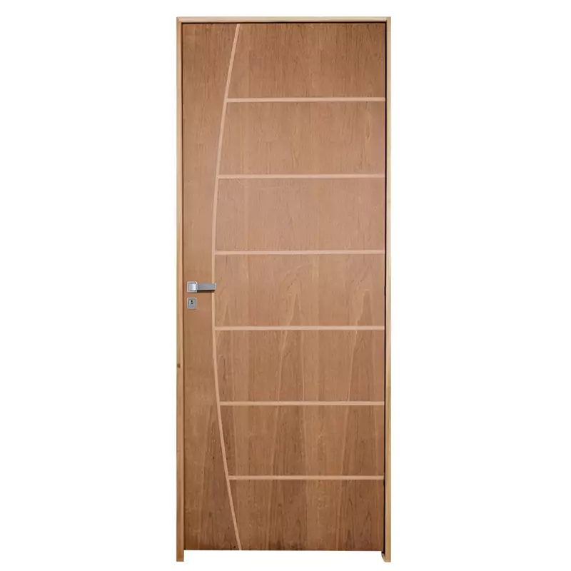 Porta de Madeira Semi-Oca Primer Belíssima Frisada Batentes de 11 CM - 0