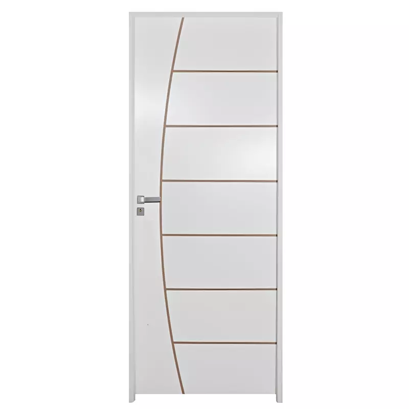 Porta de Madeira Semi-Oca Primer Belíssima Frisada Batentes de 14 CM - 0