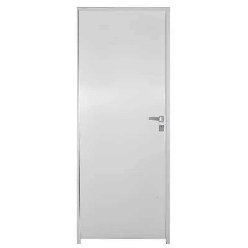 Porta de Madeira Semi-Oca Primer Lisa Batentes de 14 CM Eco Fechadura - 1