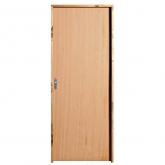 Porta de Madeira Semi-Oca Padrão Angelim Lisa Batentes de 11 CM Eco Fechadura Comum Interna Uniportas