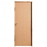 Porta de Madeira Semi-Oca Padrão Angelim Lisa Batentes de 11 CM Misto Fechadura Navas Externa Uniportas