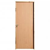 Porta de Madeira Semi-Oca Padrão Angelim Lisa Batentes de 14 CM Misto Fechadura Navas Externa Uniportas