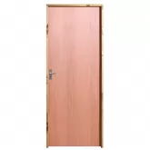 Porta de Madeira Semi-Oca Padrão Curupixá Lisa Batentes de 14 CM Eco Fechadura Comum Interna Uniportas