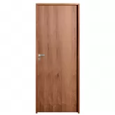Porta de Madeira Semi-Oca Padrão Imbuia Lisa Batentes de 14 CM Misto Fechadura Modena Externa Uniportas