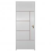 Porta de Madeira Semi-Oca Primer Atenas Frisada Batentes de 11 CM Eco Fechadura Externa Navas Uniportas